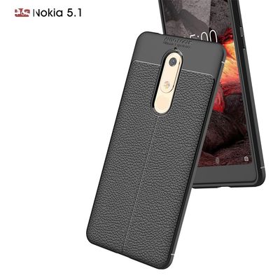 Leather Protective Cell Phone Case For Nokia 5.1 Back Cover