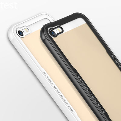 Hot selling Tempered glass back cover phone case for iPhone SE case