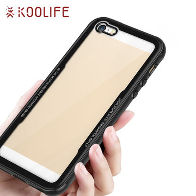 Hot selling Tempered glass back cover phone case for iPhone SE case