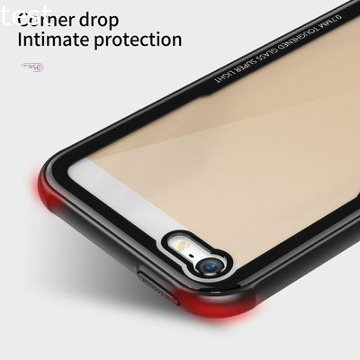 Hot selling Tempered glass back cover phone case for iPhone SE case
