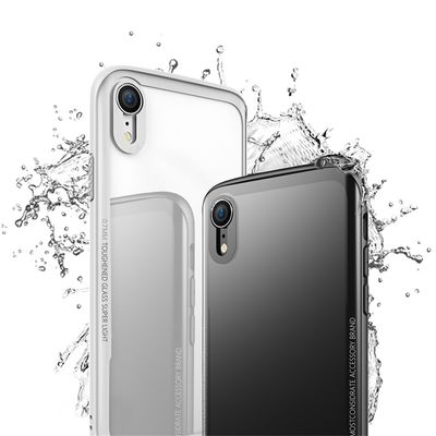 2018 Newest Shockproof Tempered Glass Back Cover For Iphone XS XSMAX XR Mobile Phone Case