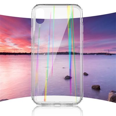2 in 1 Colorful Tempered Glass Mobile Phone Cover Case For IPhone Xr Xs Xsmax