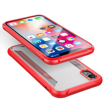 Shockproof Crystal TPU  Acrylic Phone Cases Back Cover For iPhone Xs Xsmax Xr Case