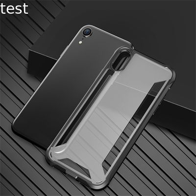 Shockproof Crystal TPU  Acrylic Phone Cases Back Cover For iPhone Xs Xsmax Xr Case