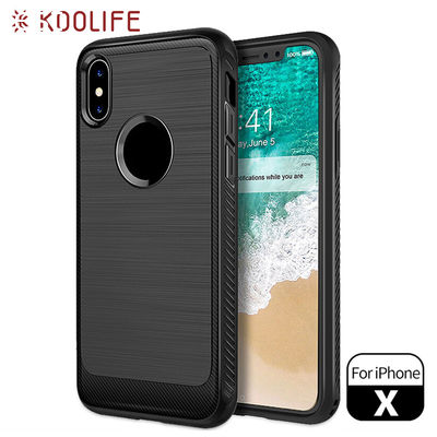 New products TPU case carbon fiber phone case for iPhone X case cover