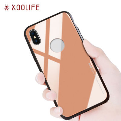 New design wireless charging support tempered glass back cover glass phone cover for iphone x case