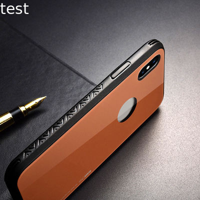 New design wireless charging support tempered glass back cover glass phone cover for iphone x case