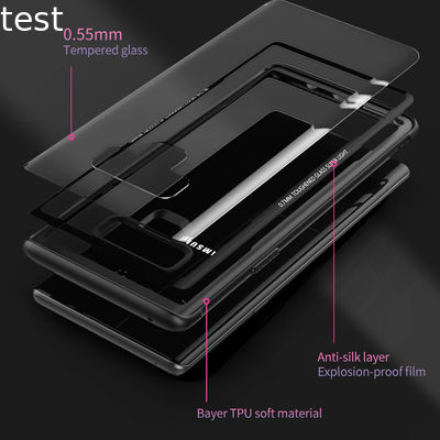 Tempered glass back cover case for Samsung Galaxy Note 9