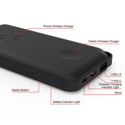 Hot Selling Wireless Charger Power Bank Wireless Power Bank Charger Powerbank Disposable Power Bank for Traveling