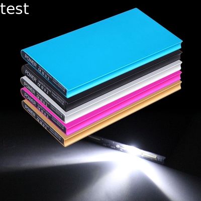 2.1A High-Speed 7000 Mah Portable Power Bank 2 USB Ports Battery Pack With LED Flashlight  Custom Logo Power Bank