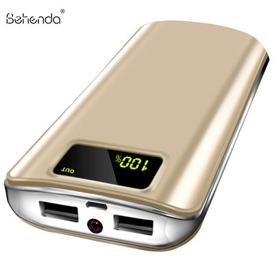 2019 Big Capacity LED screen digital display Safe Certification power bank 20000mah Dual USB Port charger