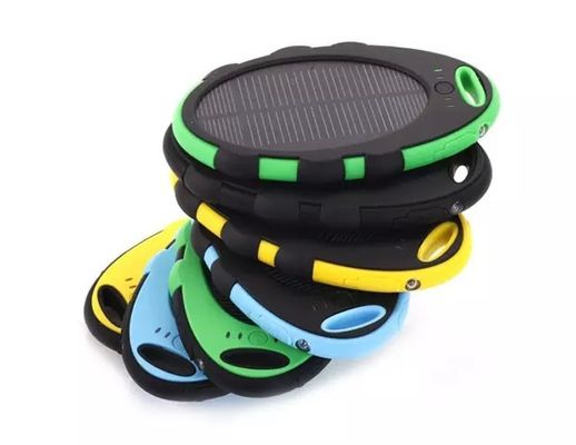 Color optional Polymer Battery mini waterproof solar energy power bank 5000mah