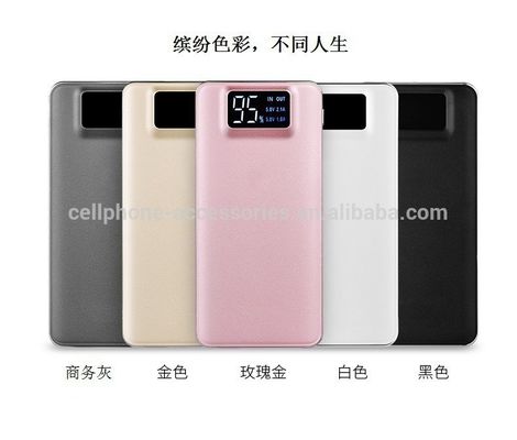 Luxury Power Banks Battery 5V 2.1A double usb portable Power Bank 20000mah