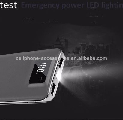 Top quality shenzhen led flashlight double USB power bank 20000mah for iphone and android