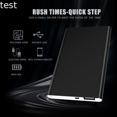 Promotional gift universal portable power bank Mobile Power Banks support custom External Battery power bank 5000mah