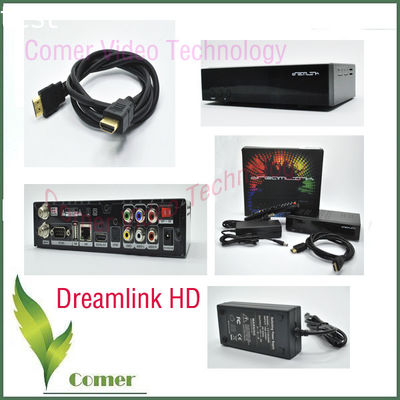 USB 2.0 Digital Receiver DreamLink HD DVB-S2 Set Top Box With Multi CAS Lan Port