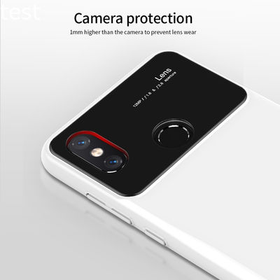 Glass PC Hard Phone Case For Xiaomi Mi 8 Back Case