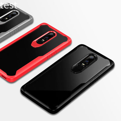 Tpu Pc Case For Oneplus 6 Original Back Case Cover Tpu Pc