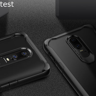 Tpu Pc Case For Oneplus 6 Original Back Case Cover Tpu Pc