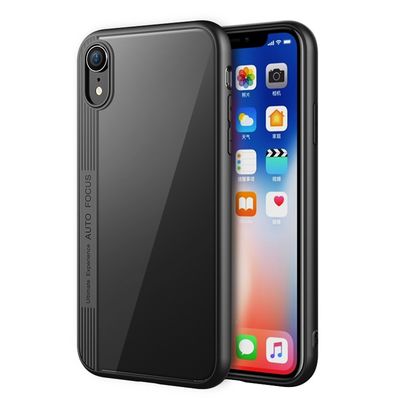 2018 Hot selling transparent back cover TPU PC case for iPhone XR