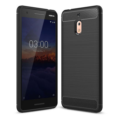 Carbon Fiber Silicone TPU Case Cover For Nokia 2.1