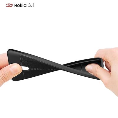 TPU Lichee Pattern Mobile Phone Case Back Cover For Nokia 3.1
