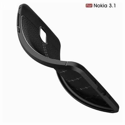 TPU Lichee Pattern Mobile Phone Case Back Cover For Nokia 3.1