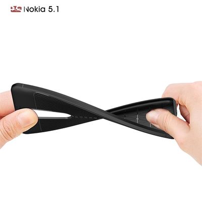 Leather Protective Cell Phone Case For Nokia 5.1 Back Cover