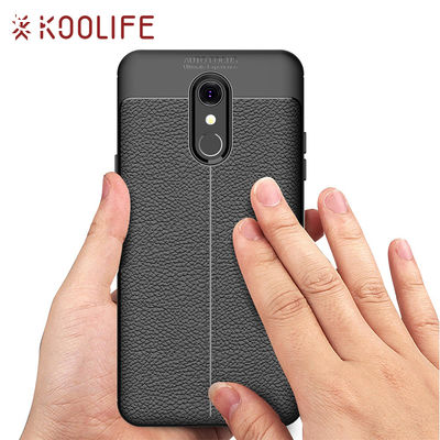 Litchi texture silicone phone case for LG Q Stylus