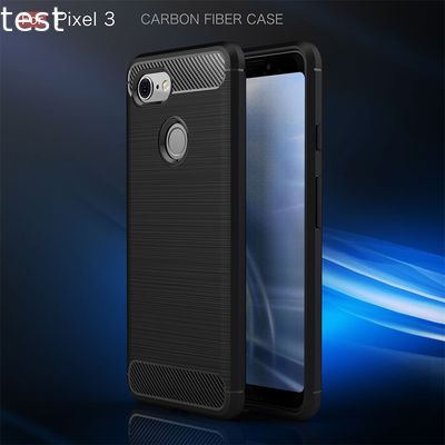 Popular Style Carbon Fiber Brush Back Cover Case For Google Pixel 3