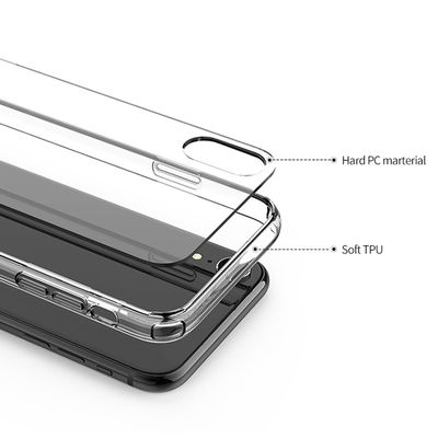 Scratch proof Clear Crystal Transparent Acrylic Phone Case for iPhone XR XS