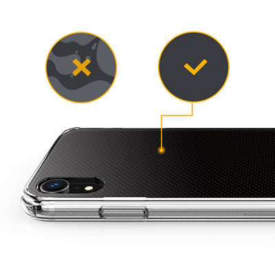 Scratch proof Clear Crystal Transparent Acrylic Phone Case for iPhone XR XS