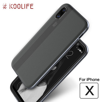 Luxury plating bumper PC TPU armor phone case for iPhone X