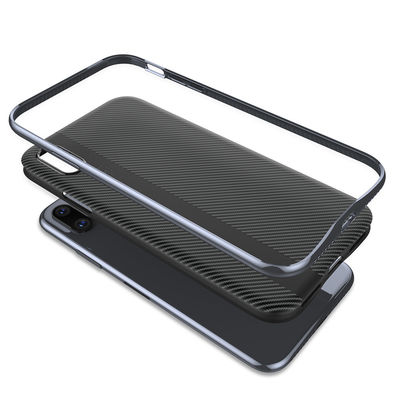 Luxury plating bumper PC TPU armor phone case for iPhone X