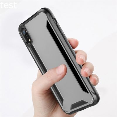 Shockproof Crystal TPU  Acrylic Phone Cases Back Cover For iPhone Xs Xsmax Xr Case