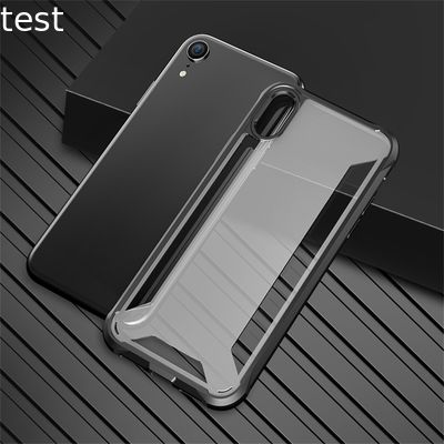 Shockproof Crystal TPU  Acrylic Phone Cases Back Cover For iPhone Xs Xsmax Xr Case
