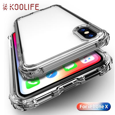 2 In 1 Clear Case For Iphone X Shockproof Cover Case