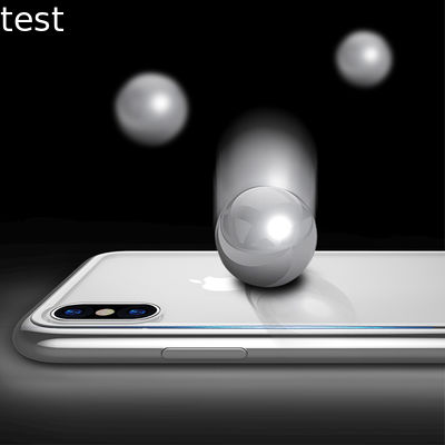 New Product Tpu And Tempered Glass Back Cover Case For Iphone X