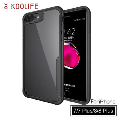 New products TPU PC Clear Back Cover Luxury Phone case for iPhone 7 plus case