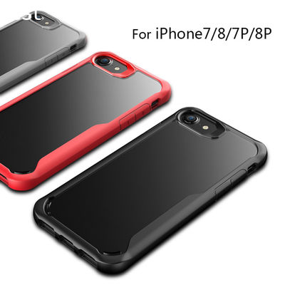 New products TPU PC Clear Back Cover Luxury Phone case for iPhone 7 plus case