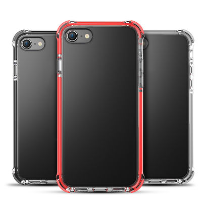 Mobile accessories Soft TPU PC 2 in 1 case for iPhone 8 plus clear case