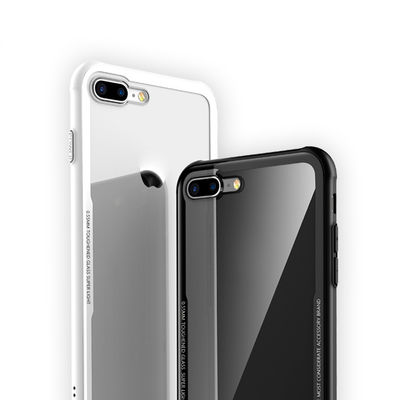 Hot selling Tempered glass back cover phone case for iPhone 8 plus case