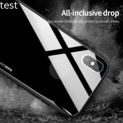 New design wireless charging support tempered glass back cover glass phone cover for iphone x case