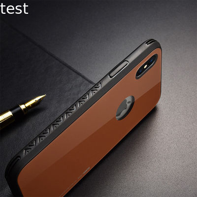 Protective Tempered Glass +tpu for iPhone x case