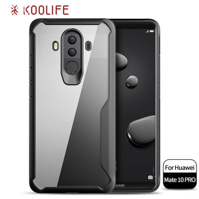 Cell phone accessories TPU PC combo clear phone case for huawei mate 10 pro case