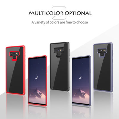 Clear back PC silicone cover for Samsung Galaxy Note 9 case