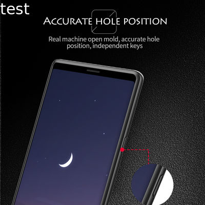 Clear back PC silicone cover for Samsung Galaxy Note 9 case