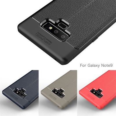 Litchi Leather TPU Phone Case For Samsung Galaxy Note 9 Cover