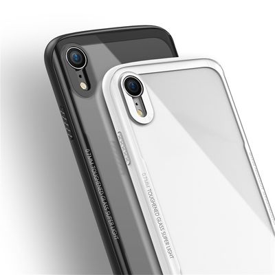 9H curved Tempered glass back cover case for iPhone XR XS