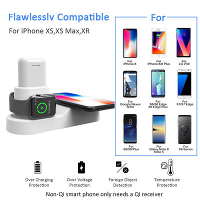 2019 QI wireless charger Stand for iPhone Airpods Apple Watch Charger Dock Station Charge for iWatch 1 2 3 4 Wireless Charging